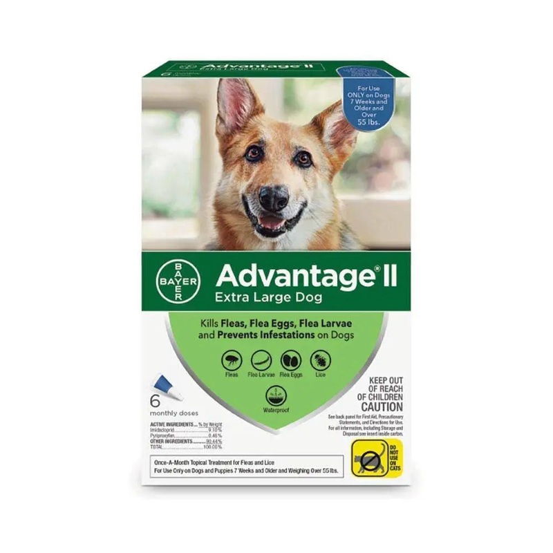 Advantage II Flea Treatment for Extra Large Dog 6 Dose