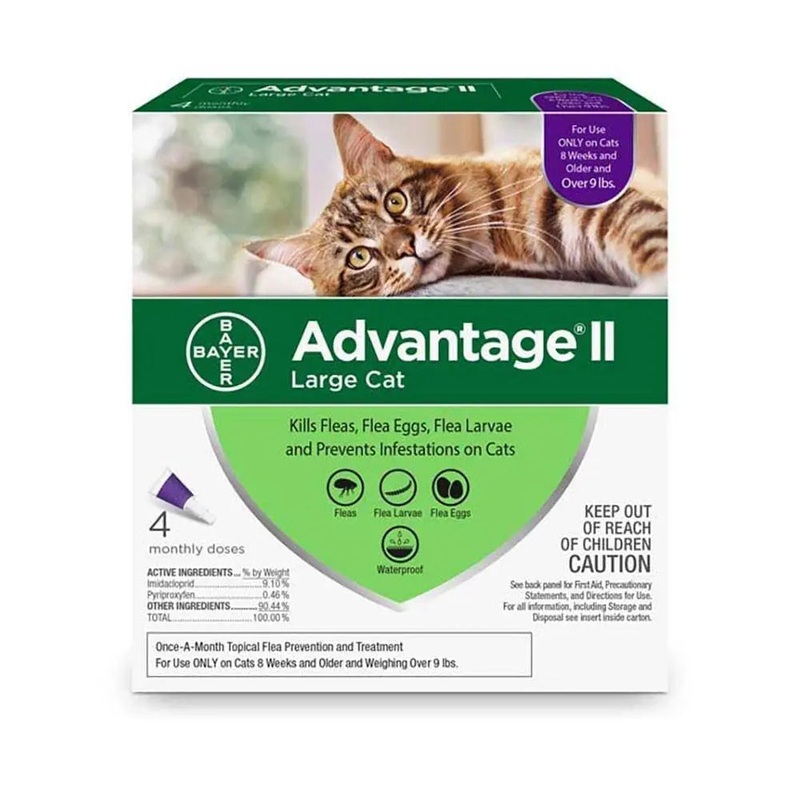 Advantage II Flea Treatment for Large Cat 4 Dose