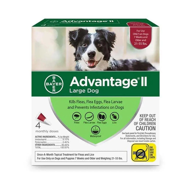 Advantage II Flea Treatment for Large Dog 4 Dose