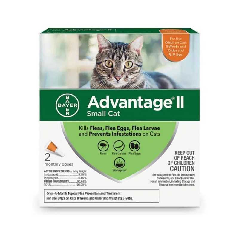 Advantage II Flea Treatment for Small Cat 2 Dose