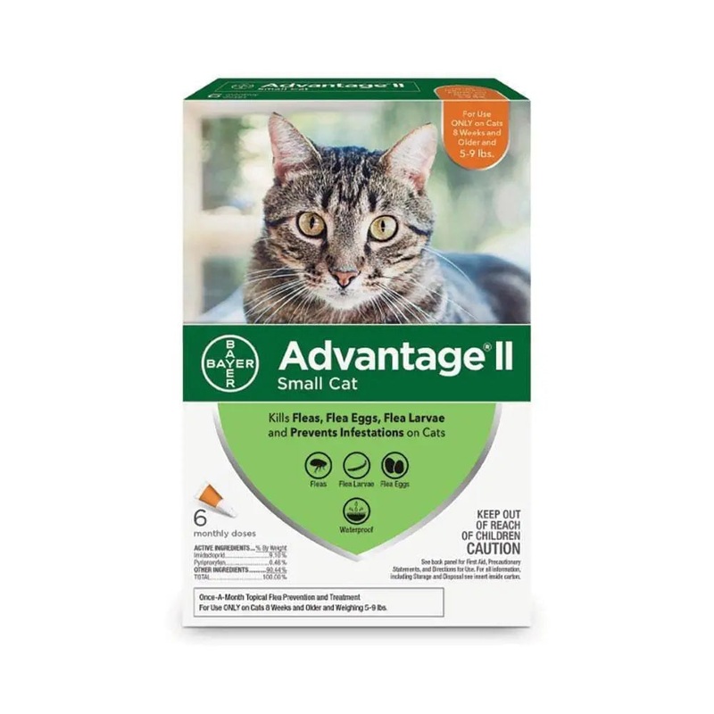 Advantage II Flea Treatment for Small Cat 6 Dose