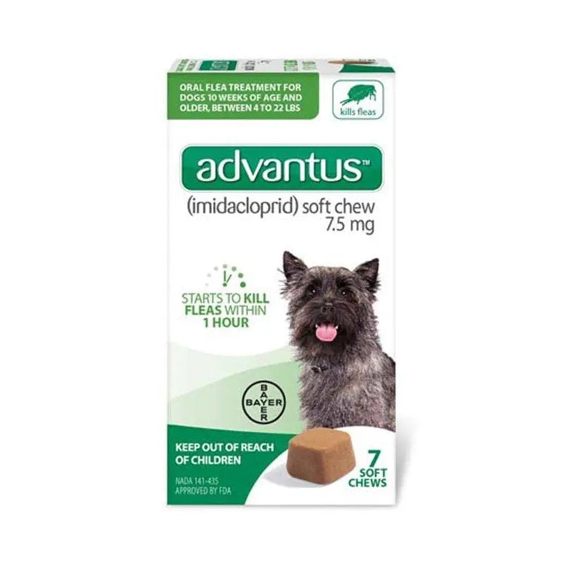 Advantus Soft Chews 7.5 mg for Small to Medium Dog 7 Count