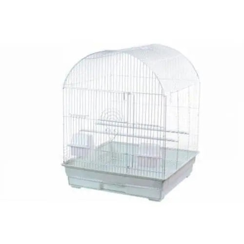 AE Cage Company Dome Top Bird Cage 18x18x22 White