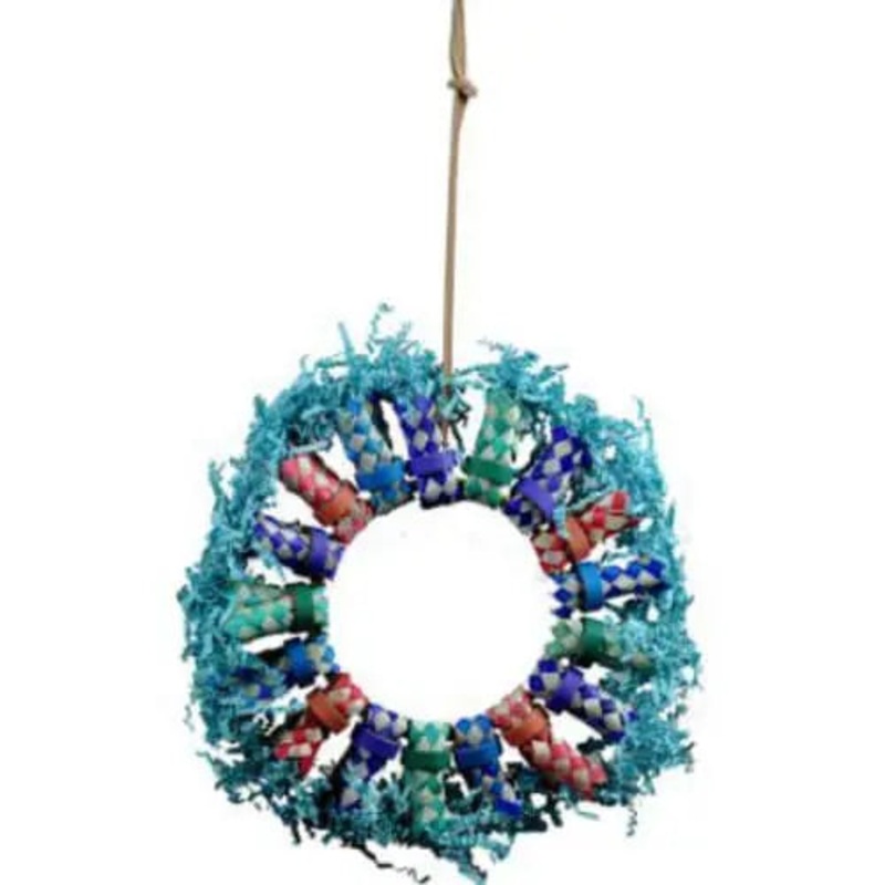AE Cage Company Happy Beaks Fire Bird Ring Toy