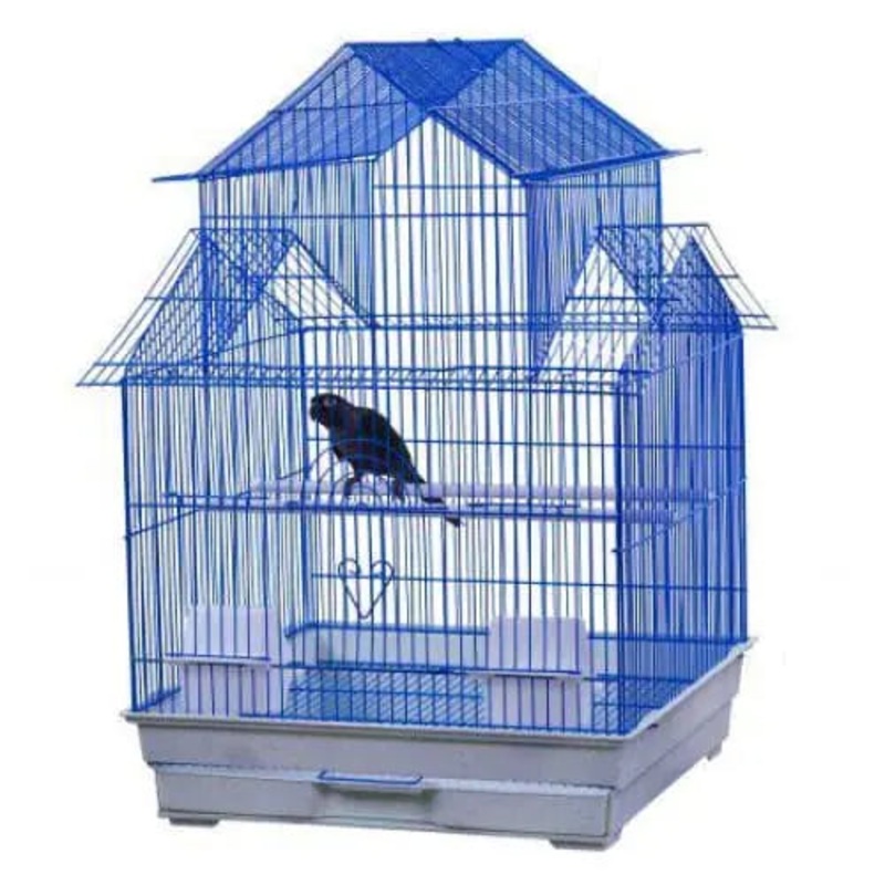 AE Cage Company House Top Bird Cage Assorted Colors 18x18x27