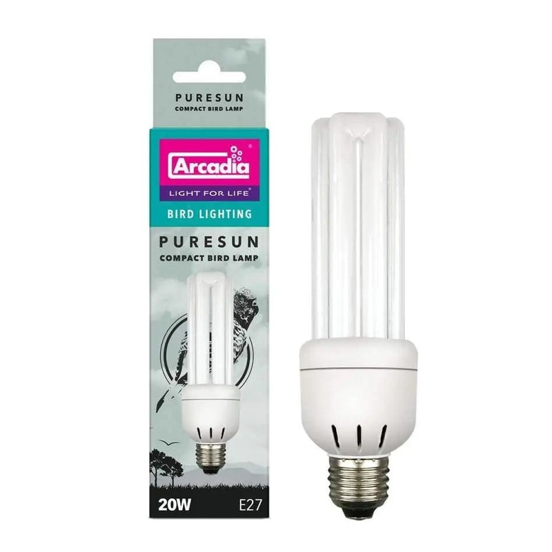 Arcadia 20w CFL PURE SUN Bird Bulb NEW 110v USA Model