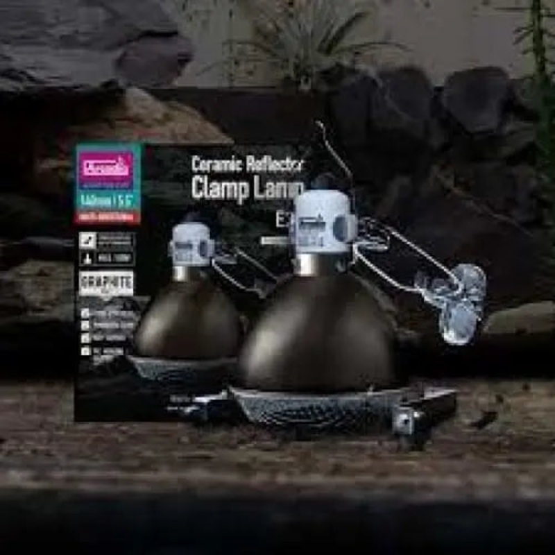 Arcadia Reptile Graphite Ceramic Reflector Clamp Lamp