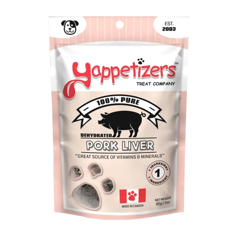 Dehydrated Pork Liver Dog Treats 3 oz