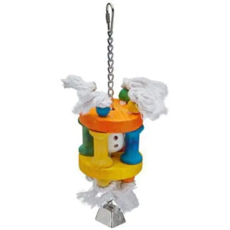 AE Cage Company Happy Beaks Wiffle Ball in Solitude Assorted Bird Toy