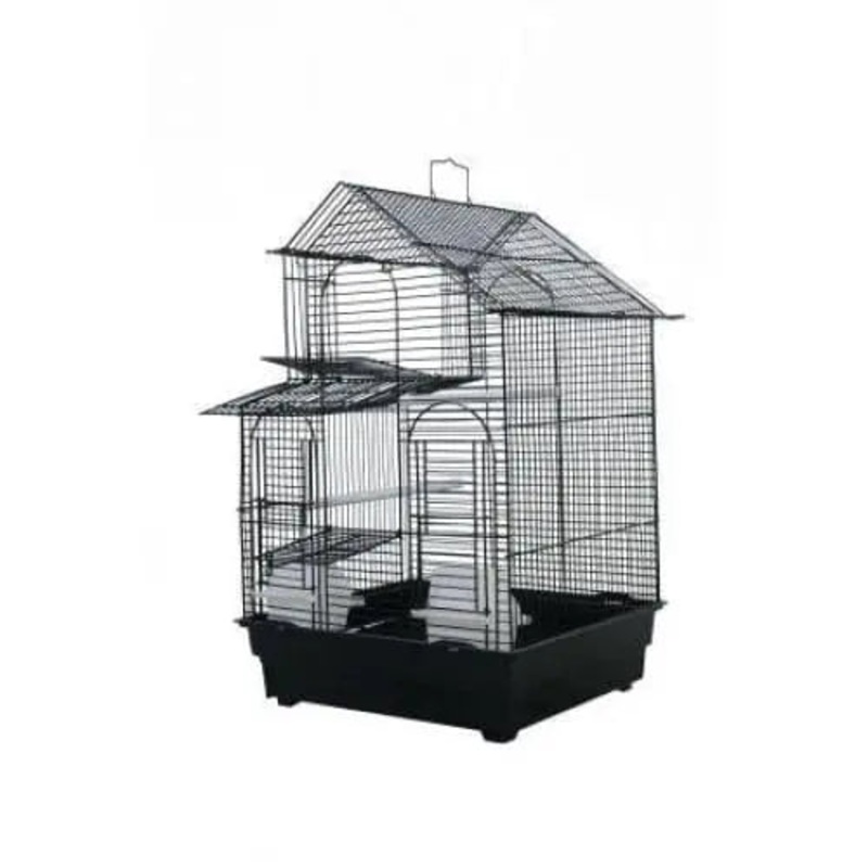 AE Cage Company House Top Bird Cage Assorted Colors 16x14x23