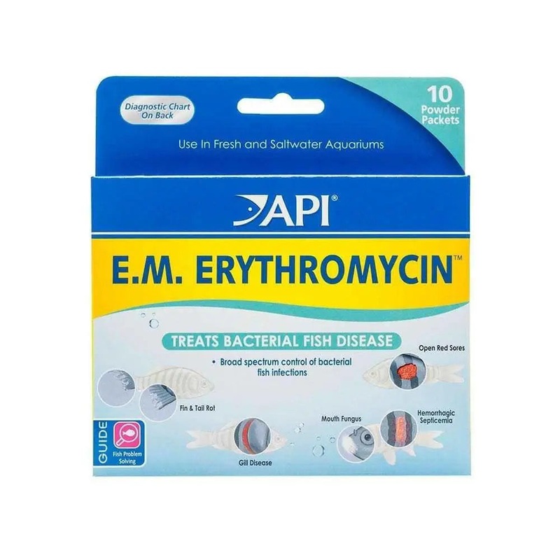 API E.M. Erythromycin Freshwater Fish Powder Medication