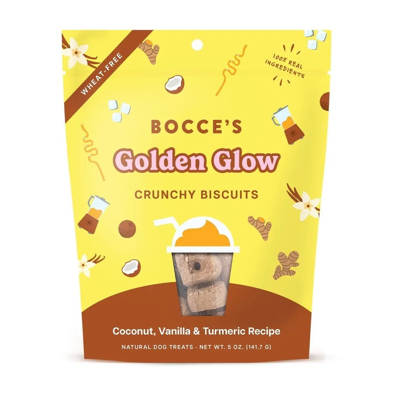 Bocce’s Bakery Golden Glow Biscuit Dog Treats 5oz