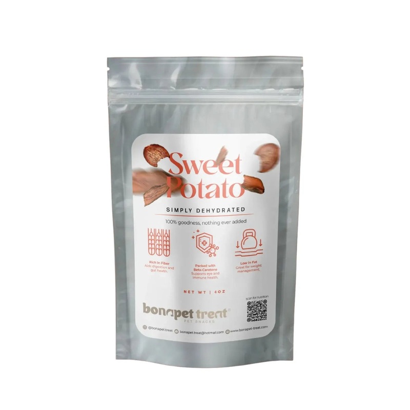 Bonapet Sweet Potato Chews – All-Natural Treats for a Healthy Coat & Digestion 5 oz