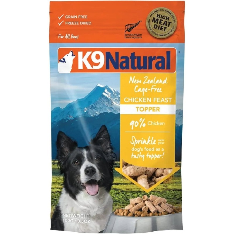 K9 Natural – Grain Free Freeze Dried Chicken Dog Food Topper 3.5oz