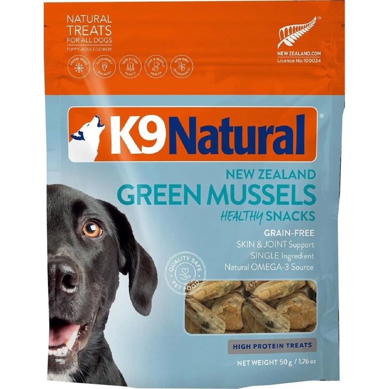 K9 Natural Healthy Snacks Green Mussels Freeze-Dried Dog Treats 1.76oz