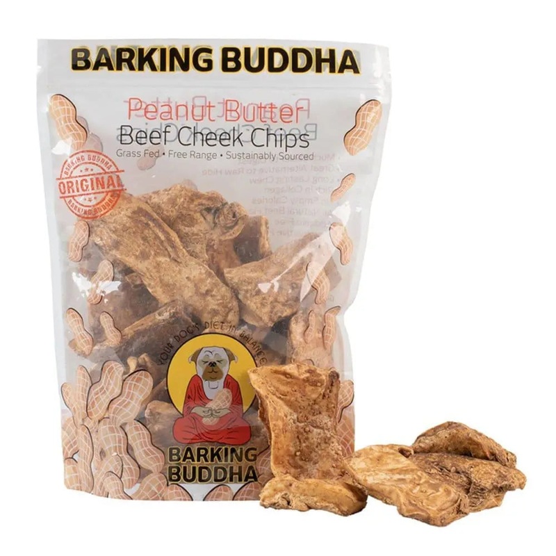 Barking Buddha – Peanut Butter Beef Cheek Chips – Value Bag