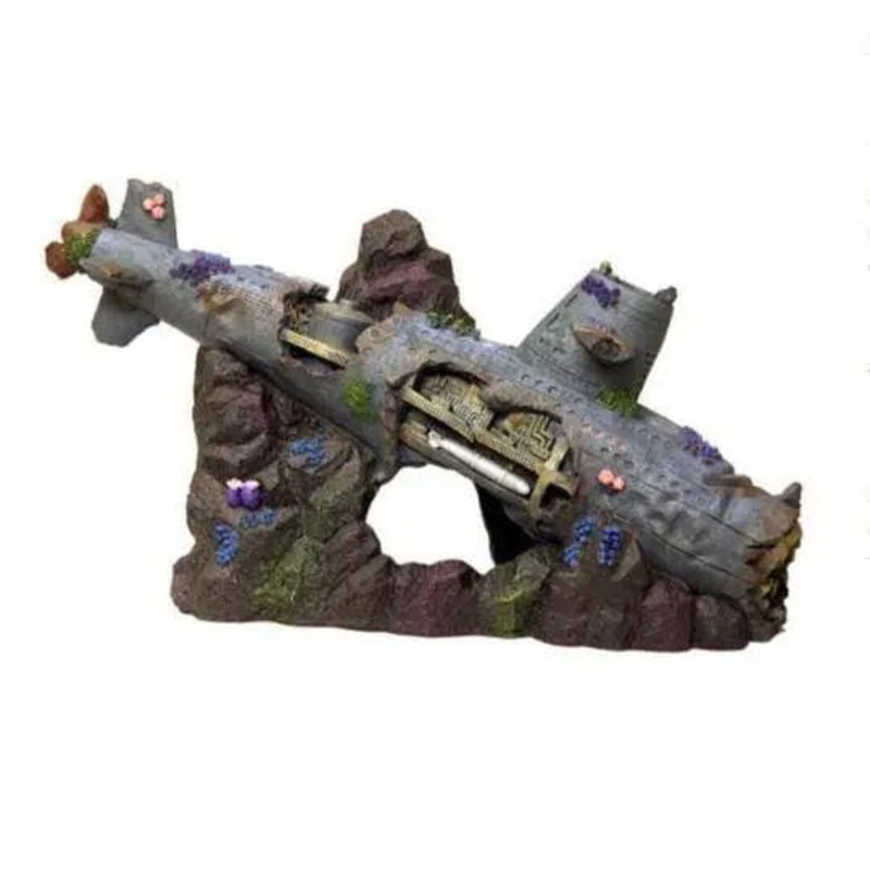 Blue Ribbon Exotic Environments Sunken Submarine Tank Accessory
