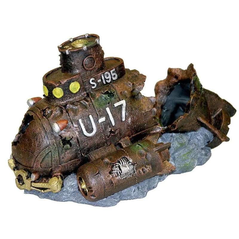 Blue Ribbon Pet Exotic Environments Sea Explorer Submarine Ornaments for Aquarium