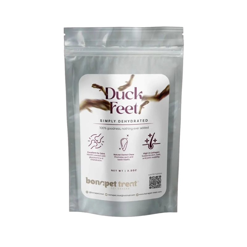 Bonapet All-Natural Duck Feet Natural Dog Chews for Happy Joints