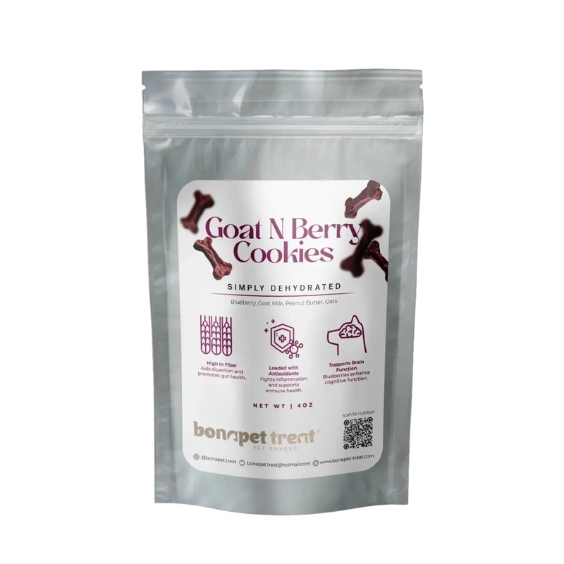 Bonapet Goat N Berry Organic Dog Treats 4 oz