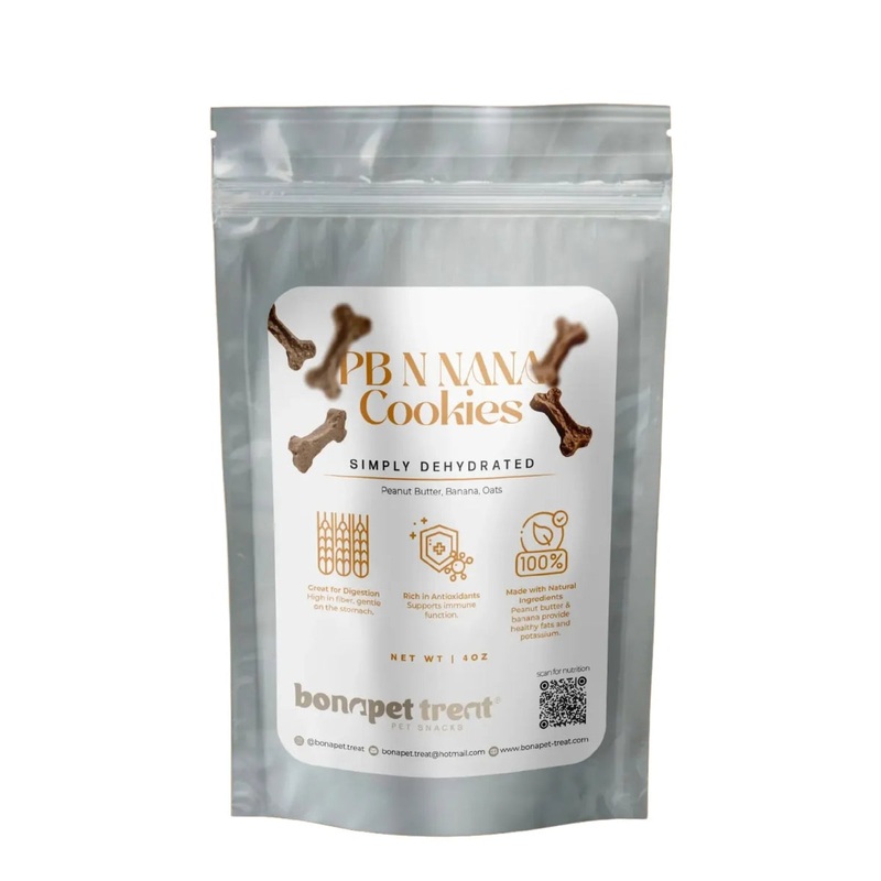 Bonapet Pb N’ Nana Organic Peanut Butter & Banana Dog Cookies 5 oz