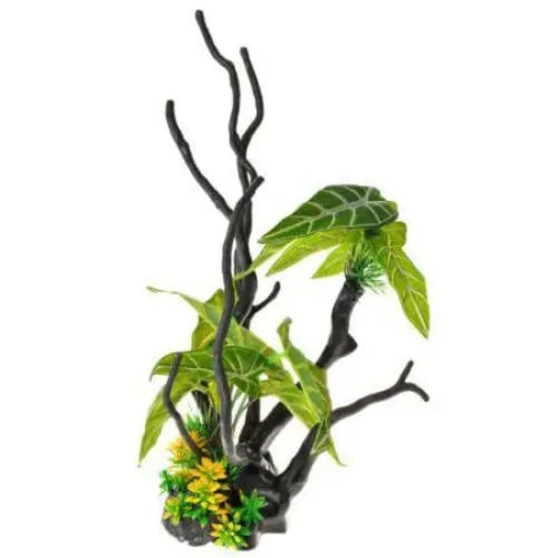 Penn Plax Driftwood Plant – Green – Tall