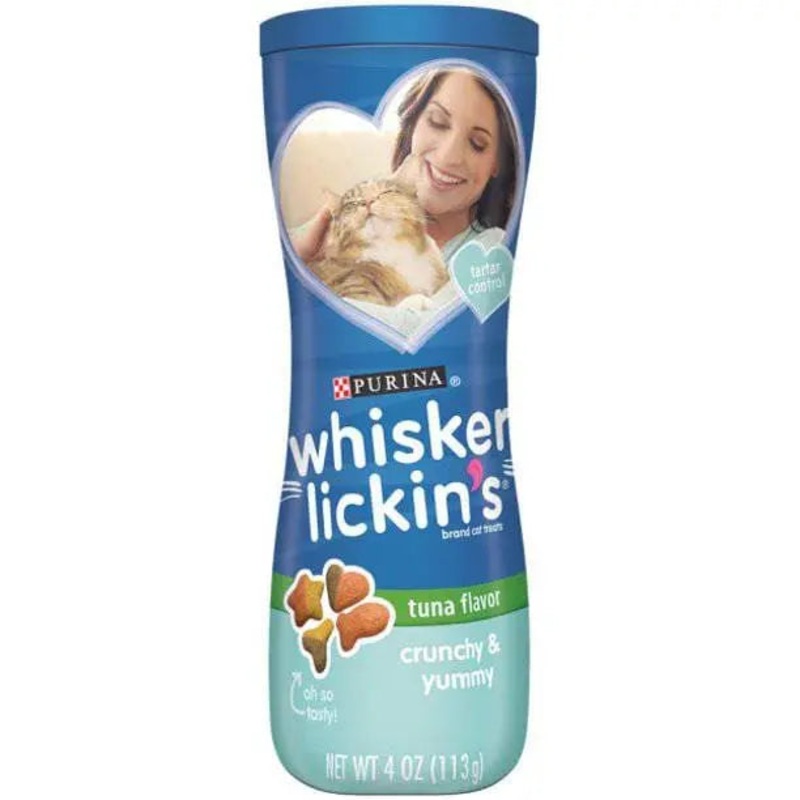 Whisker Lickin’s Crunchy Tuna Canister Cat 4 oz