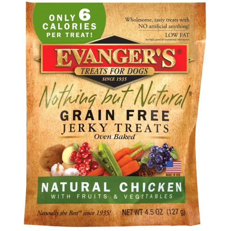 Evanger’s Nothing But Natural Organic Chicken Jerky Dog Treats 4.5 oz