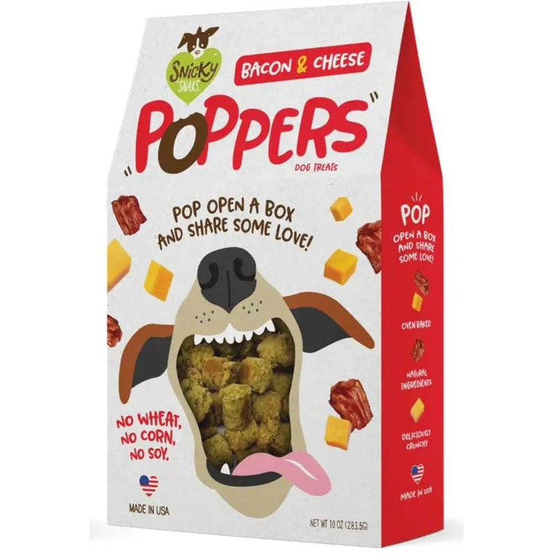 Snicky Snak Poppers Dog Treat 10 oz