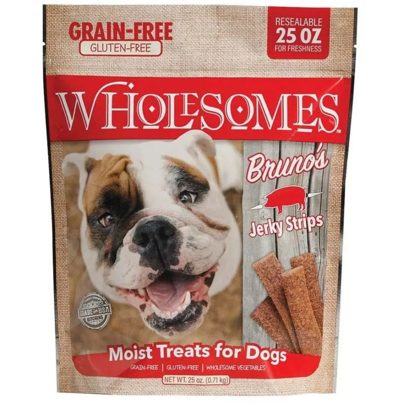 Sportmix Bruno’s Pork Grain Free Jerky Strips Moist Dog Treats