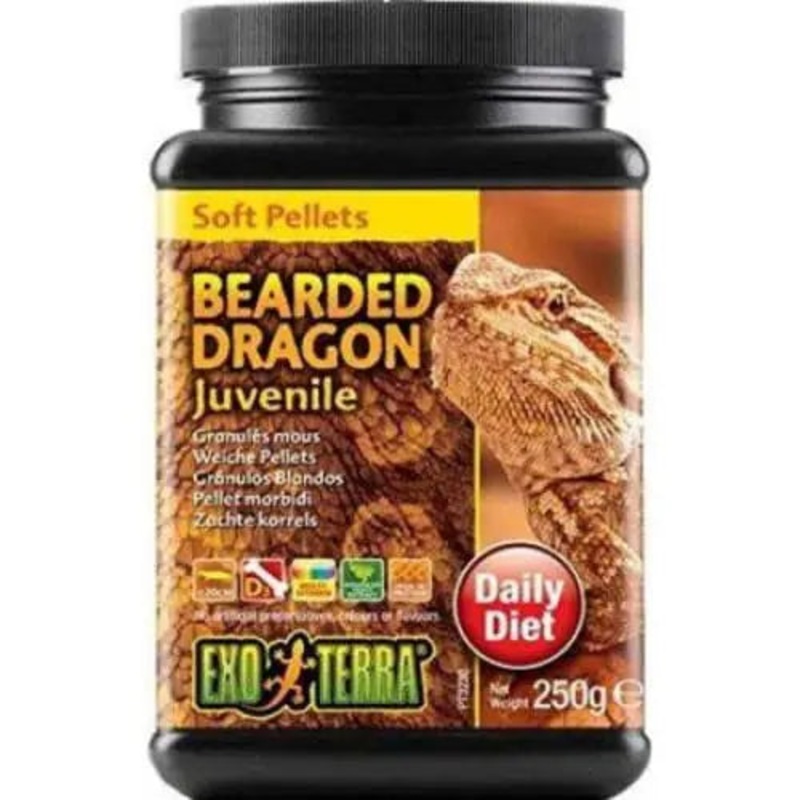 Exo Terra Soft Pellets Juvenile Bearded Dragon Food