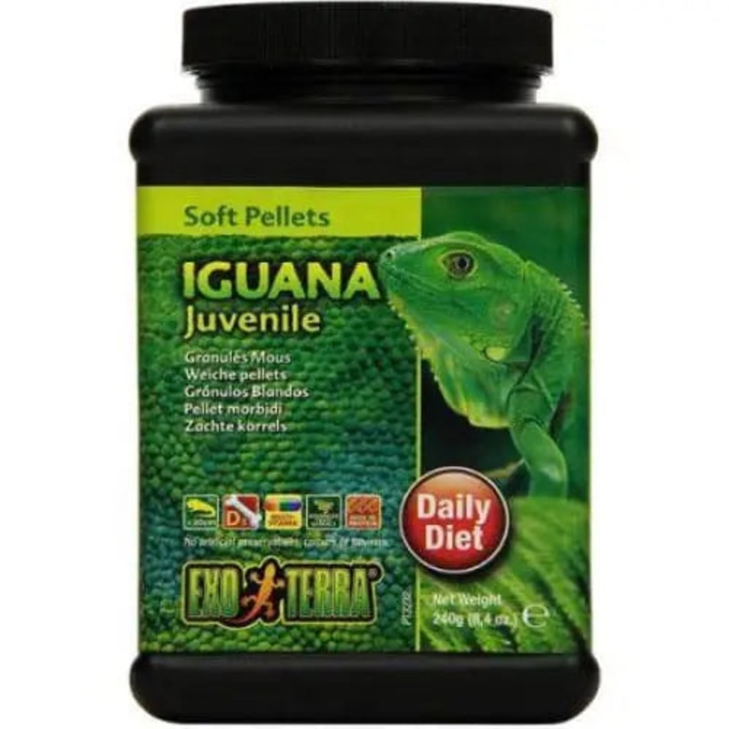 Exo Terra Soft Pellets Juvenile Iguana Food