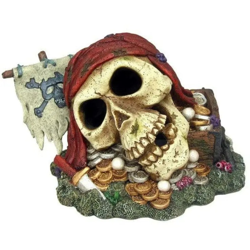 Weco Products Wecorama Catacombs Skull Wreck Aquarium Ornament Multi-Color