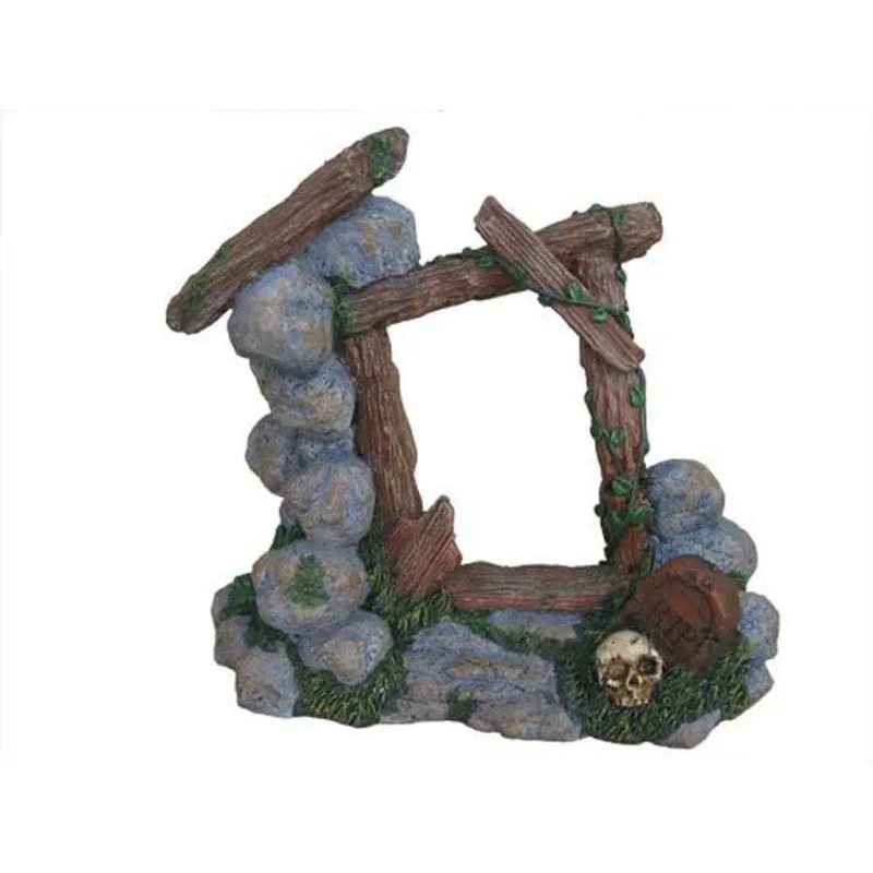 Weco Products Wecorama Catacombs Spooky Gate Aquarium Ornament Multi-Color