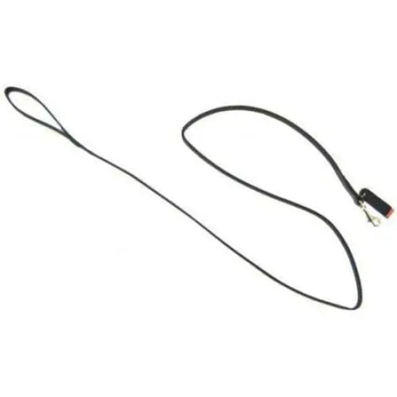 Circle T Leather Lead – 6′ Long – Black