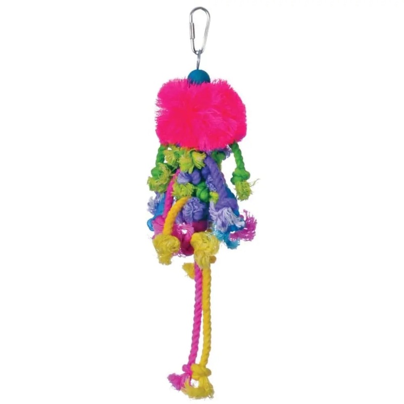 Calypso Creations Braided Bunch Bird Toy Multi-Color 1ea/5 In X 9 in, Small