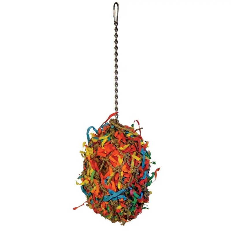 Calypso Creations Fiesta Ball Bird Toy Multi-Color 5 In X 11 in