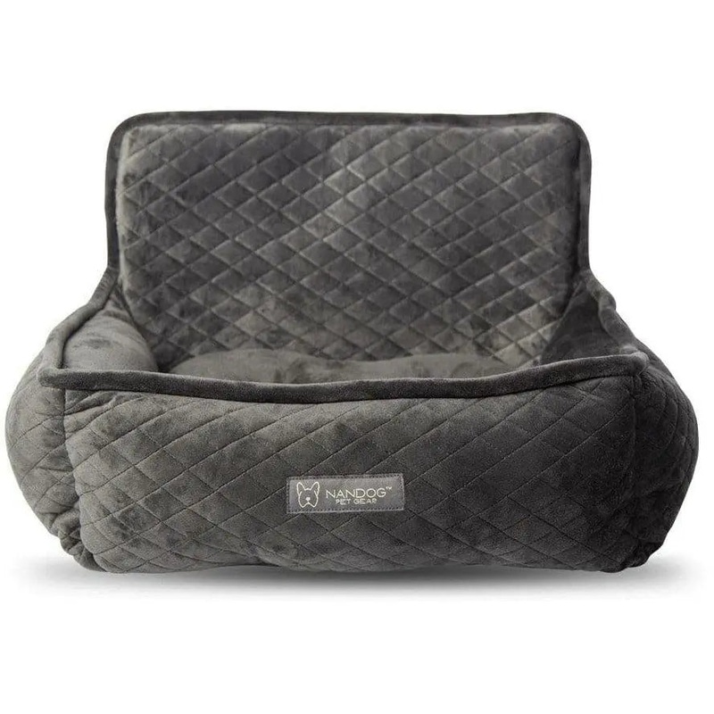 Car Seat Quilted Dark Grey