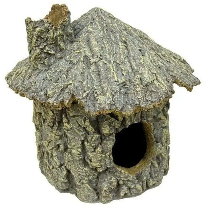Weco Products Wecorama Sleepy Hollows Green Pine Hut Terrarium Ornaments