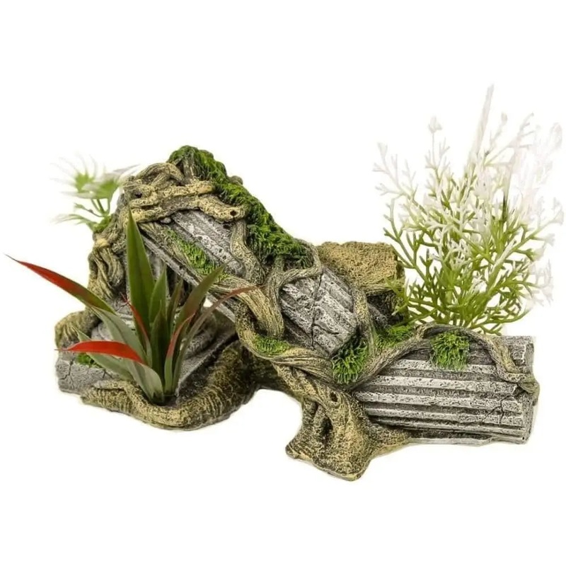 Blue Ribbon Exotic Environments Ancient Column Ruins With Plants