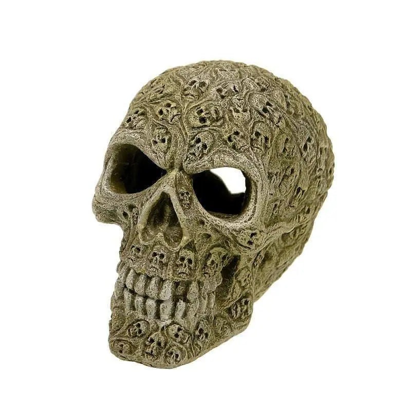 Blue Ribbon Exotic Environments Haunted Skull Aquarium Ornament