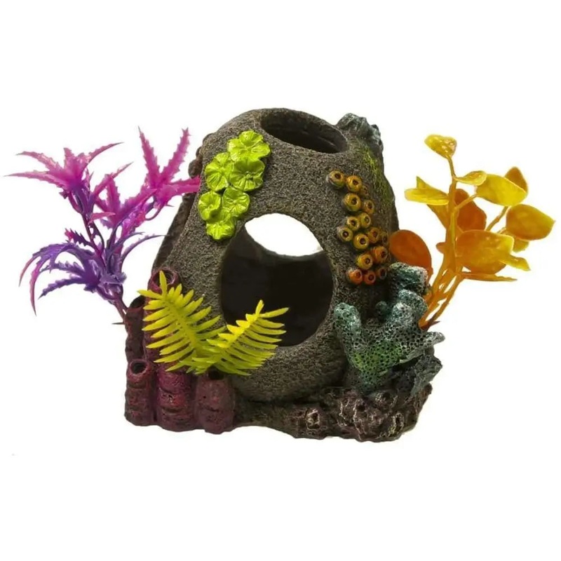 Blue Ribbon Exotic Environments Sunken Orb Floral Ornament