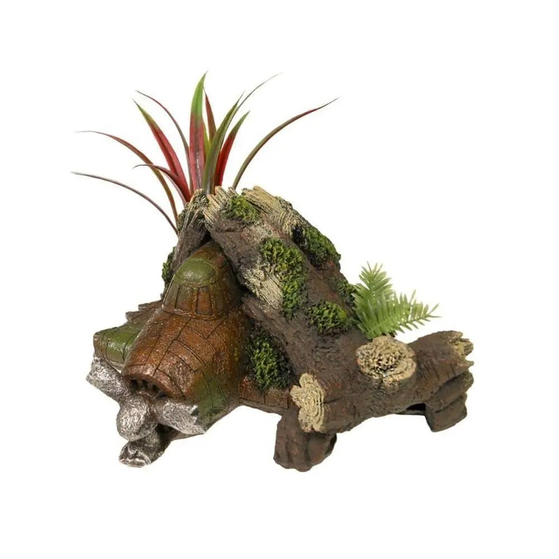 Jungle Plant Wreck with Plants Exotic Environments Aquarium Ornament