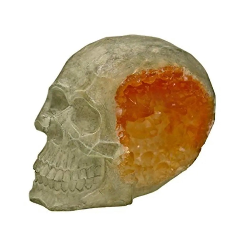 Skull Geode Stone Exotic Environments Aquarium Ornament