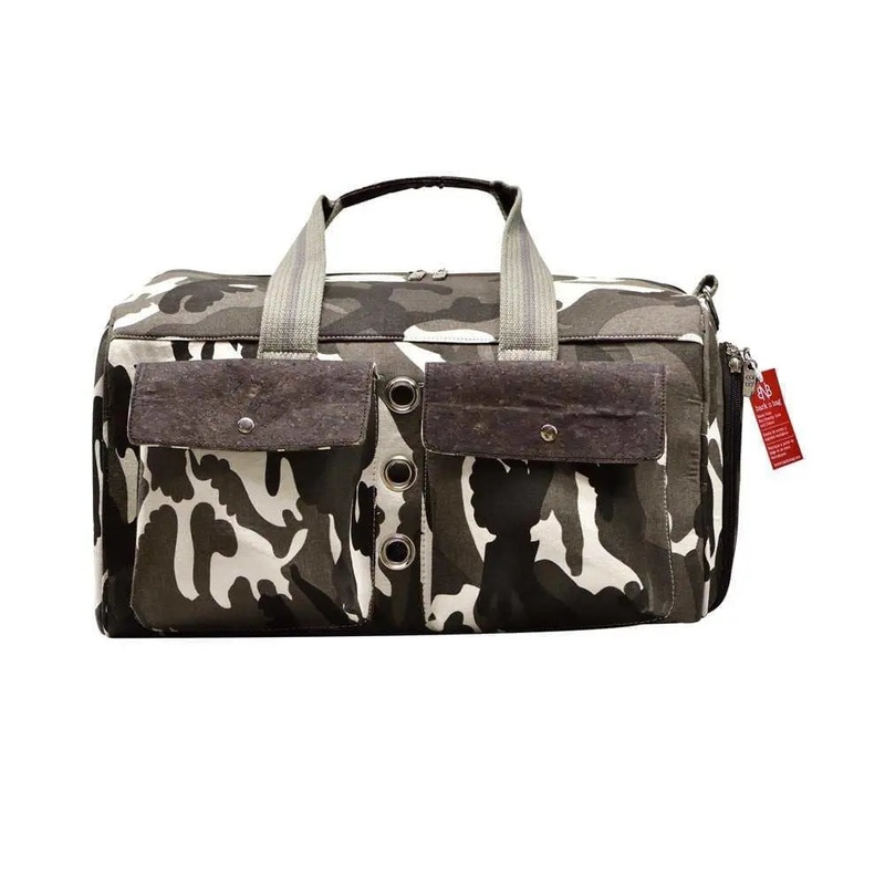 Bark-n-Bag Sauvignon Barc Cotton/Cork Camo Pet Carrier