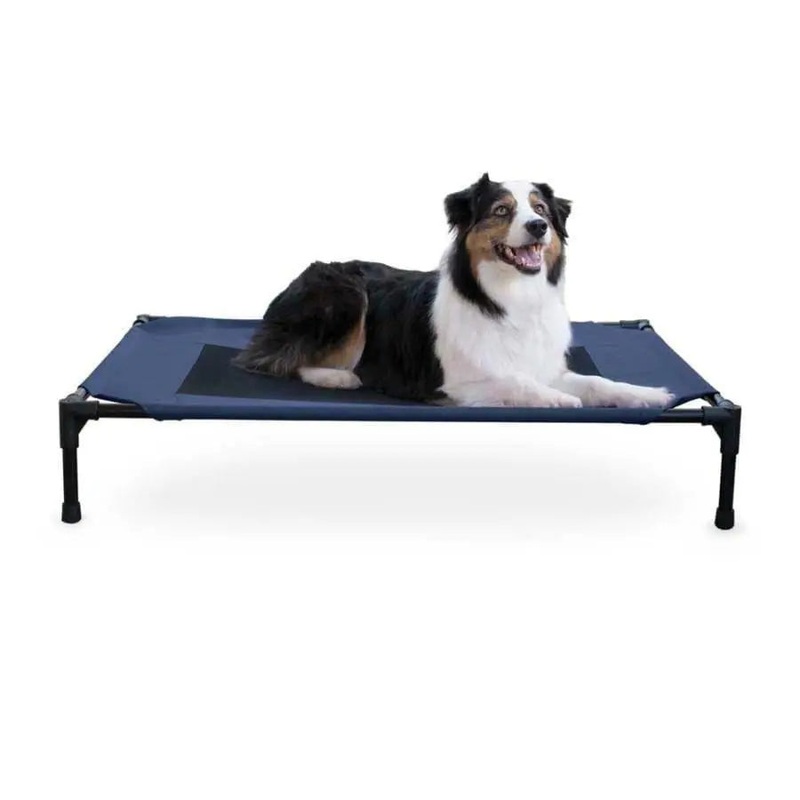 Creative Solutions by K&H Elevated Pet Bed Navy Blue