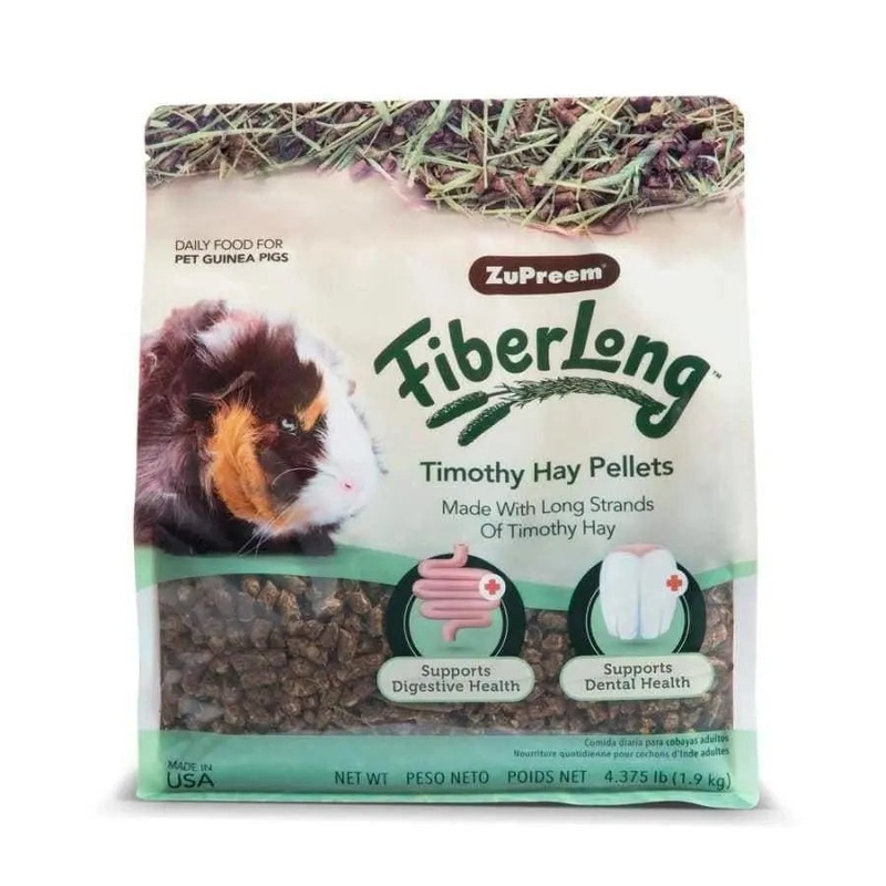 ZuPreem FiberLong Timothy Hay Pellets Dry Guinea Pig Food 4.375 lb