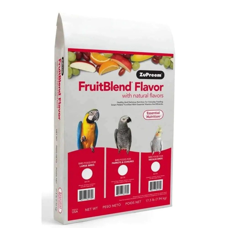 ZuPreem FruitBlend with Natural Flavor Pelleted Bird Food for Large Birds