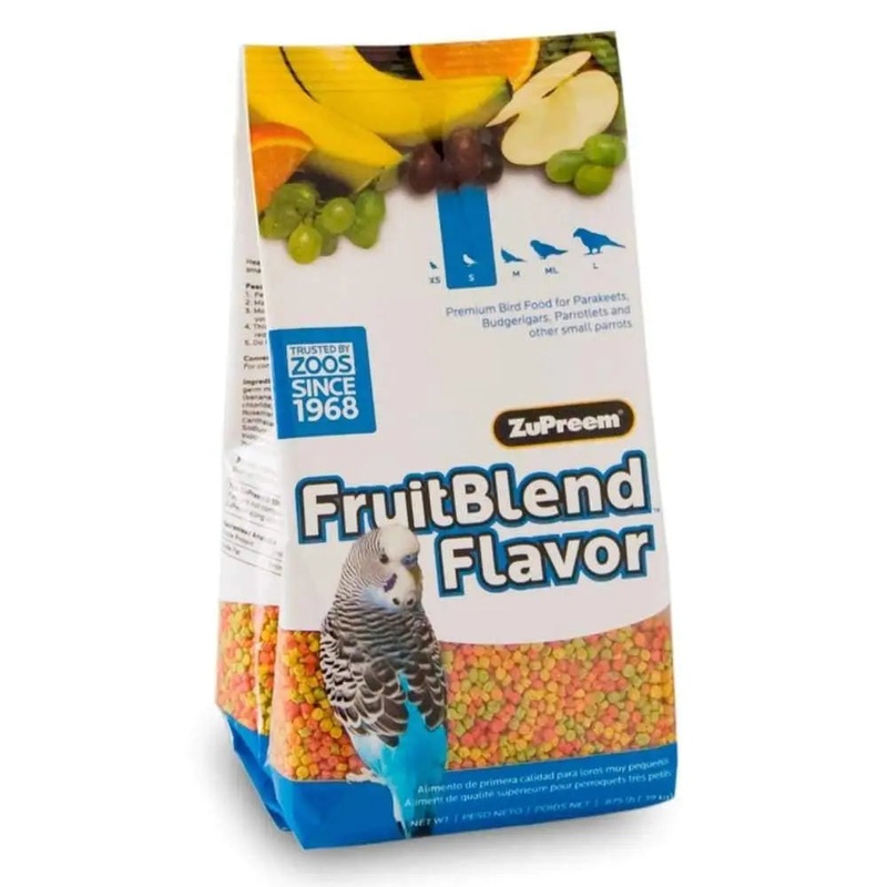 ZuPreem FruitBlend with Natural Flavor Pelleted Bird Food for Small Birds 1ea/0.875 lb