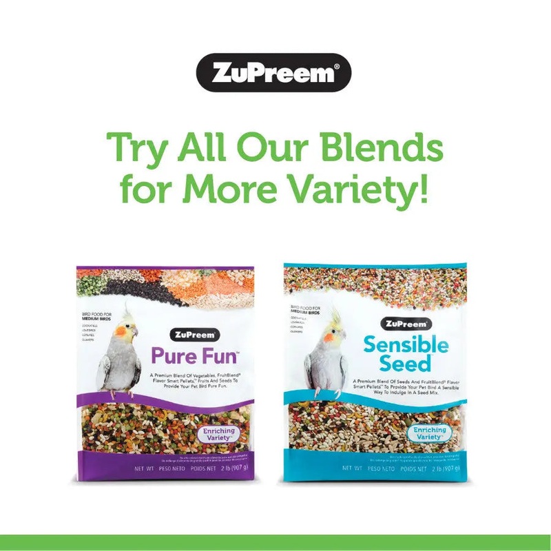 ZuPreem Natural Pelleted Bird Food for Parakeets 2.25 lb